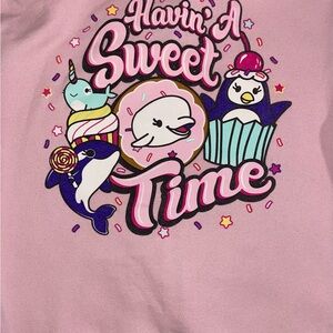 SeaWorld Pink Kids Graphic sweater